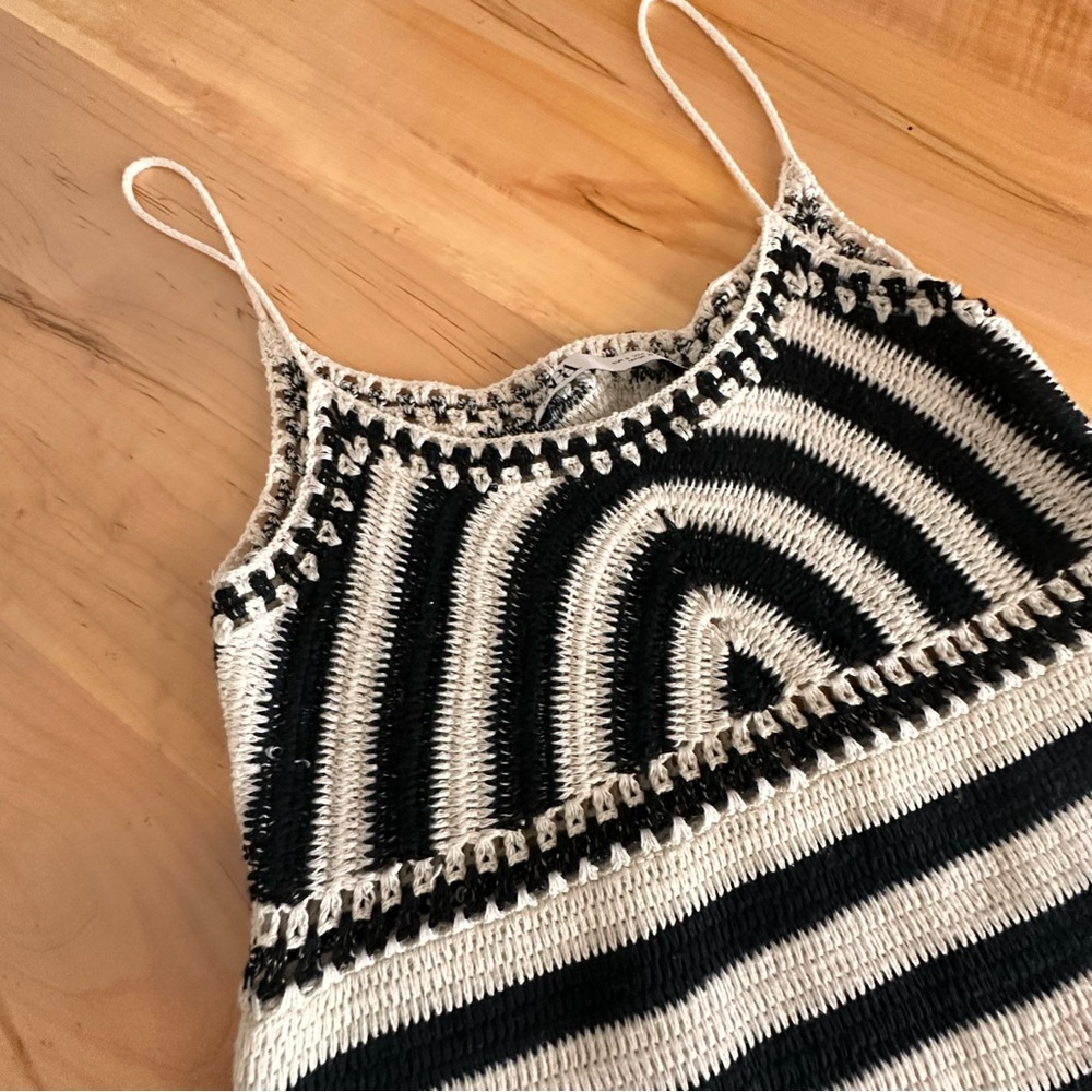ZARA crochet knit dress S - Picture 3 of 5